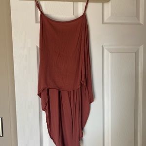 Flowy open back tank top